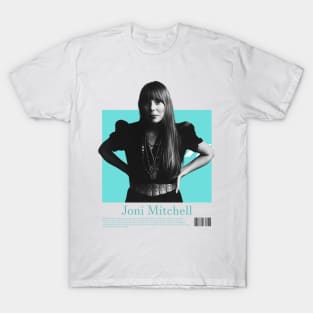 Joni Mitchell // 1970s Fan Art Design T-Shirt